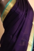 Contrast Classic Pure Mysore Crepe Silk Saree